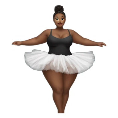 curvy-beauty-black-tutu view from below sticker