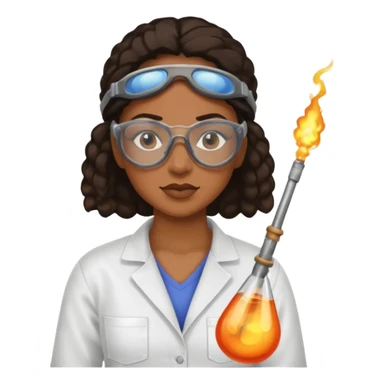 Glass Blower black woman sticker