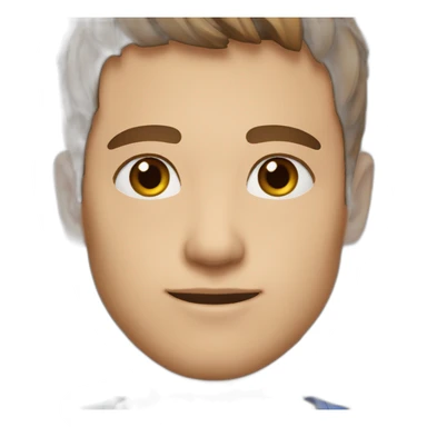 Man, 25, brown hair, brown eyes, short hair sticker