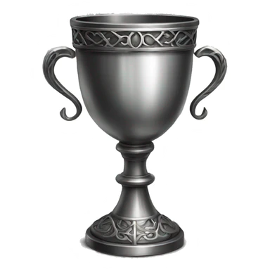 detailed gothic silver chalice sticker