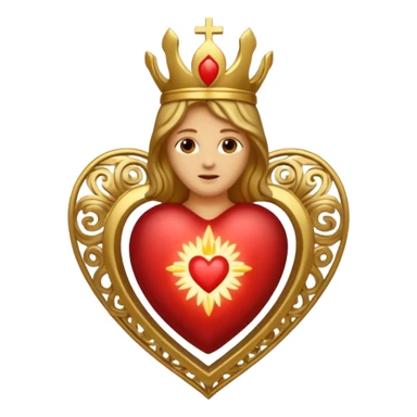 sacred heart sticker