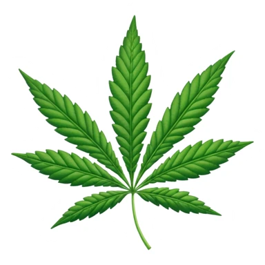 cannabis leaf sticker