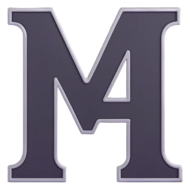 letters BLK black font with silver outline sticker