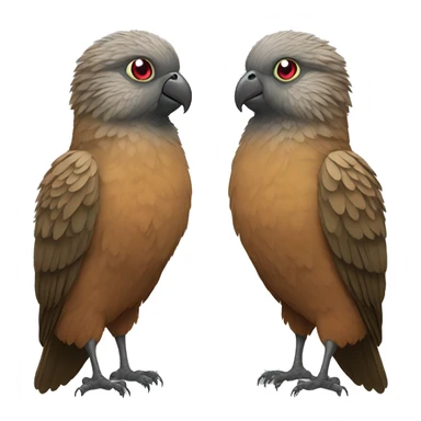 kea new zealand bird with heart sticker