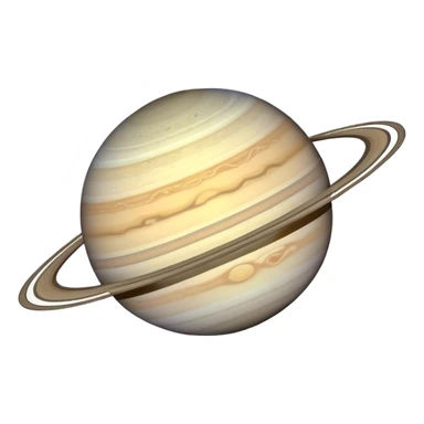 Doodle outline of saturn planet sticker