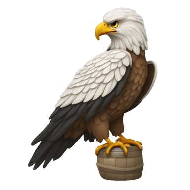 Albanischer adler als umriss sticker