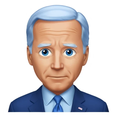 Joe Biden with blue eyes sticker