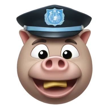 Un cochon policier  sticker