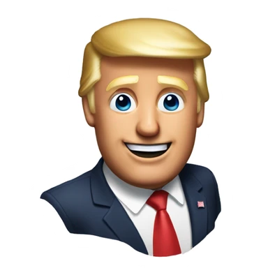 Donald trump saying Happy Birthday Tessie sticker