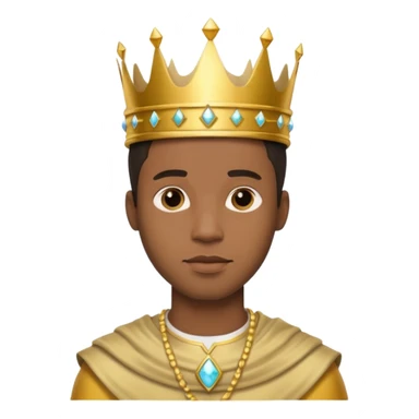 Afro white prince sticker