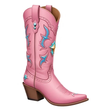 pink cowgirl boot sticker