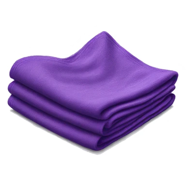 Realistic folded purple dish towel sticker