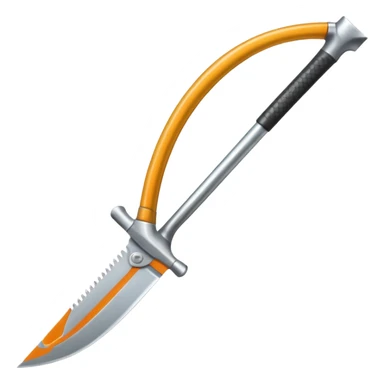 Sickle used to cut grass sticker