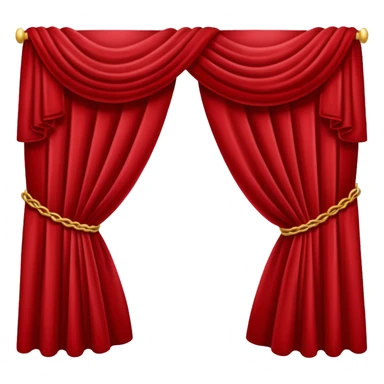 theater, red curtains sticker