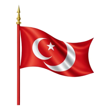 Turkish flag  sticker