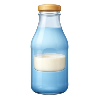 baby Milk bottle blue sticker
