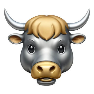 Bull emogi ,make it cool  sticker