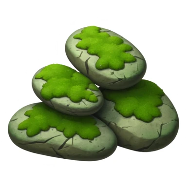 A patch of bright moss covering smooth forest stones.









































 sticker