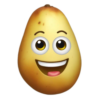 happy potato sticker