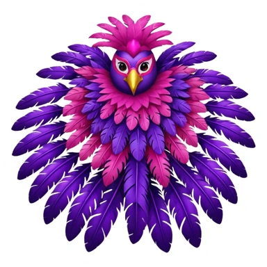 carnival-mas-costume,-red,-purple-and-pink-preferably,-full-costume-feathers-at-the-back- sticker