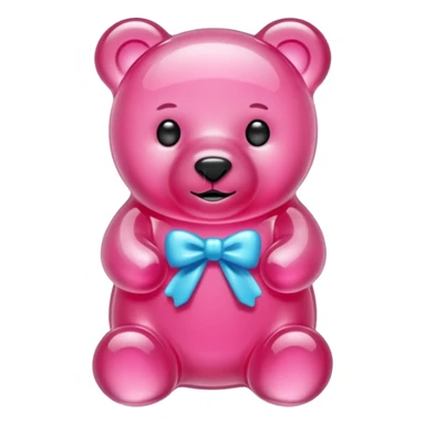 Pink Crystalline Gummybear sticker
