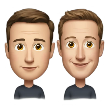 elon musk and mark zuckerberg sticker
