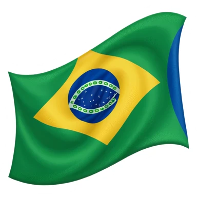 Brazil flag sticker