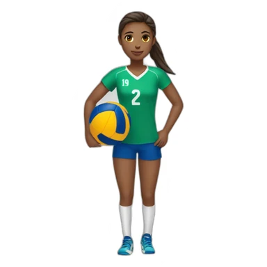 voleibol-girl sticker