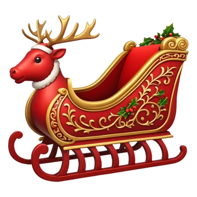 santa's sleigh sticker