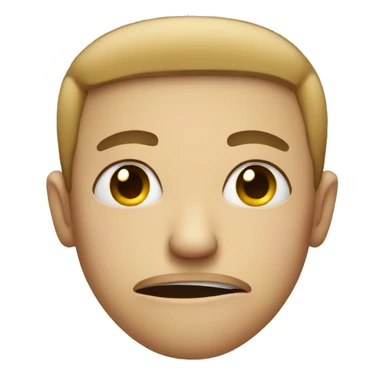 Disgusted mugging face sticker