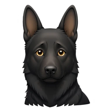 all black german shepherd saying ¨RIP¨ sticker