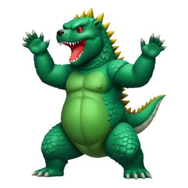 Grateful Dead dancing bear Godzilla  sticker