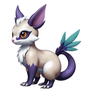ShinyFurret-Absol-Noibat-Noivern-Hybrid (Full body) sticker
