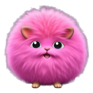 A Pygmy Puff is a small, fluffy magical creature bred by wizards and witches, resembling a miniature ball of fur with bright, vivid colors like pink or purple. Known for their playful antics and affectionate demeanor, Pygmy Puffs are popular pets  sticker