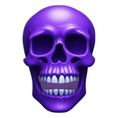 ultraviolet skull sticker