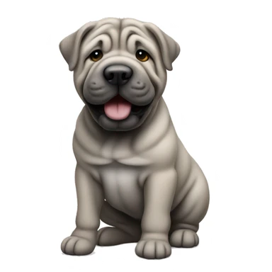 Sharpei grey sticker