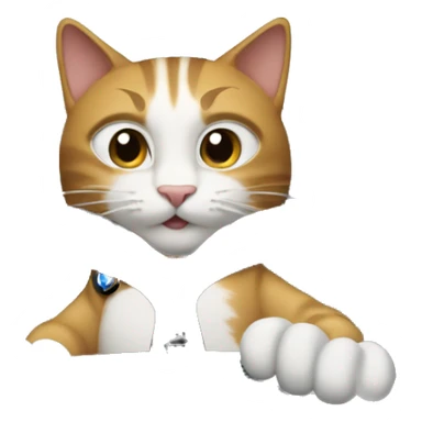 Cat driving  in a BMW-branded vehicle sticker