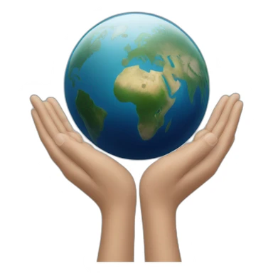 Tim Cook avec la Terre dans les mains sticker