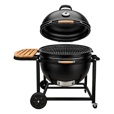 Black large primo kamado bbq on weels sticker