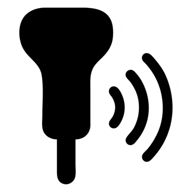simple ultrasound icon sticker