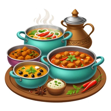 home cooked indian food sticker