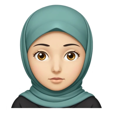 Hijab with bomb sticker
