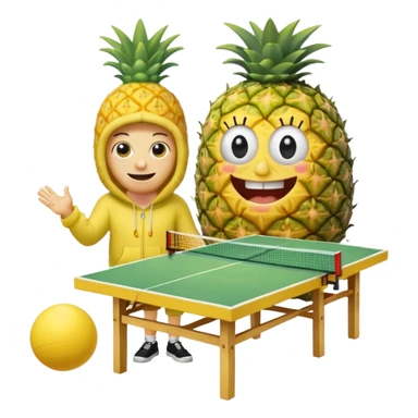 SpongeBob SquarePants’s house, ping-pong, puff hoodie.  sticker