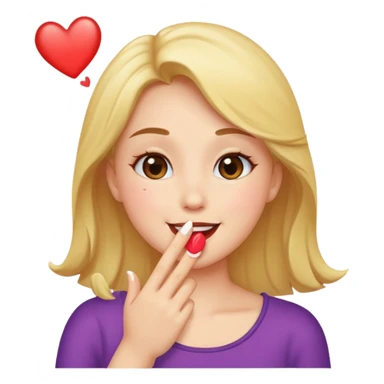 Blowing kisses sticker