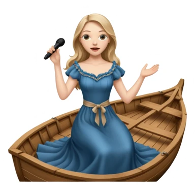 amanda seyfried singing on a boat sticker