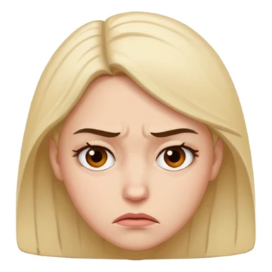 woman both sad and angry sticker