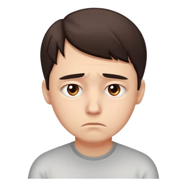 sad person looking disappointed because they don't have a website for their business sticker