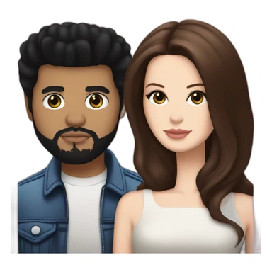 Lana del rey and The weeknd sticker