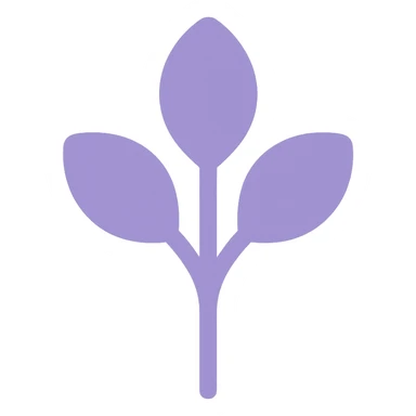 A dull purple Herb sticker