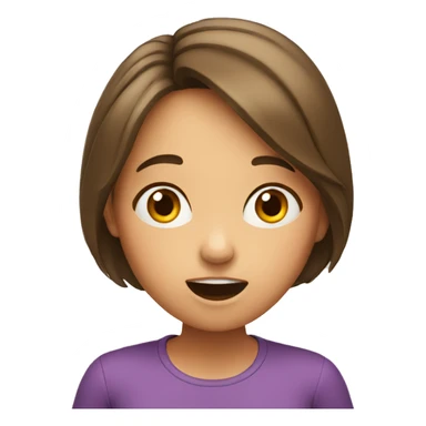 surprised girl sticker